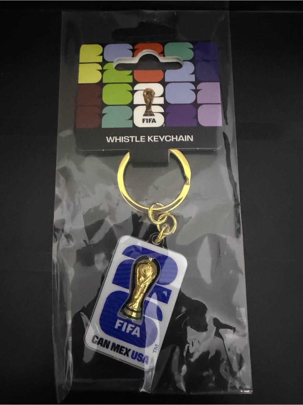 FIFA World Cup 2026 Collectible Souvenir - Keychain Trophy Spinner
